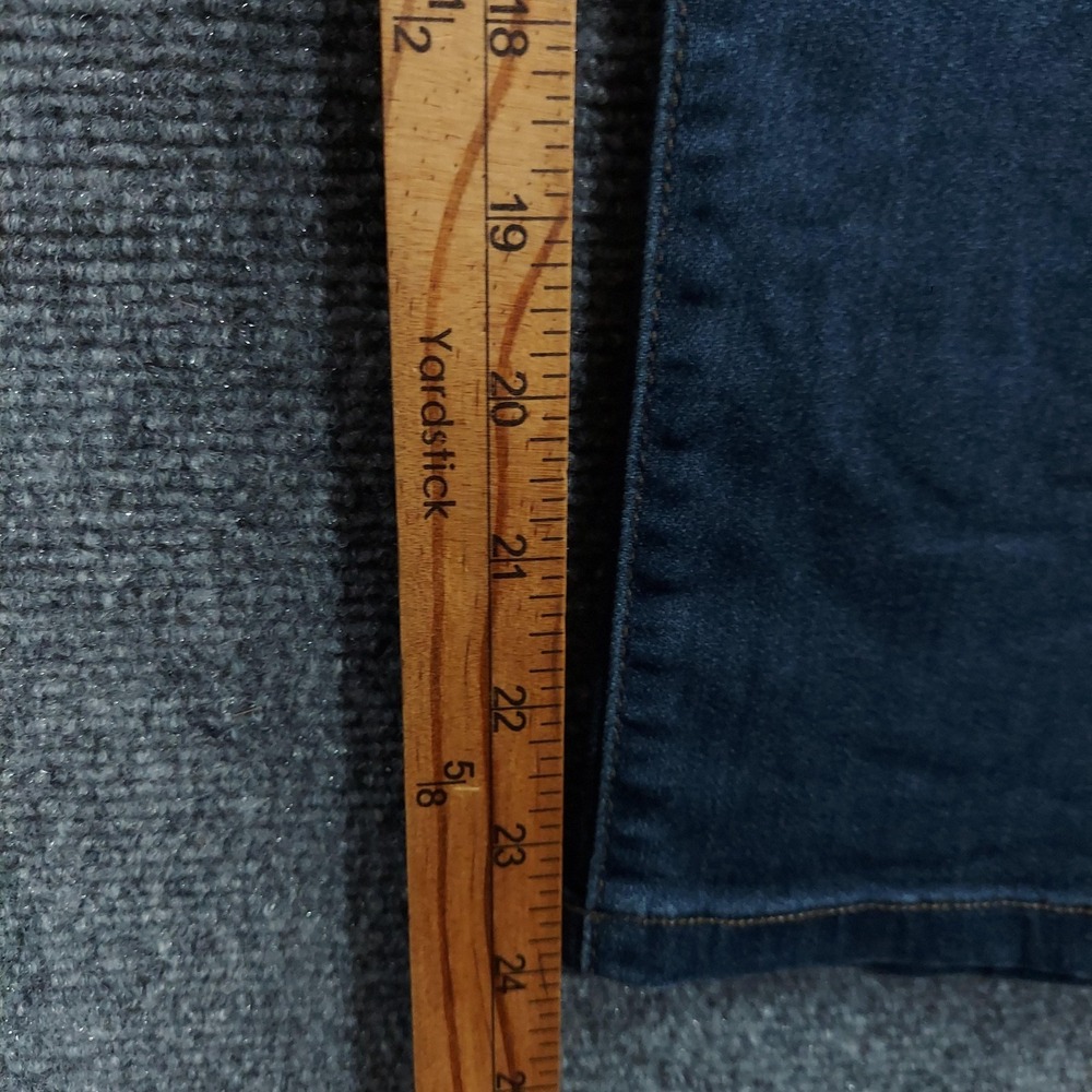 Liverpool The Crop Jeans Womens 20W Plus Blue Medium Wash Elastic Waist Pull On - Picture 10 of 12